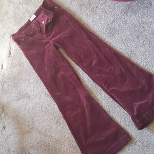 Rolla's Eastcoast Flare Cord - High Rise WINE color